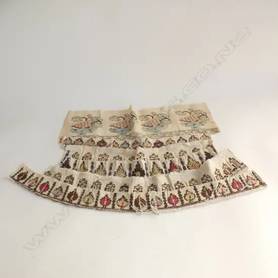 Assorted Greek embroidery panels.